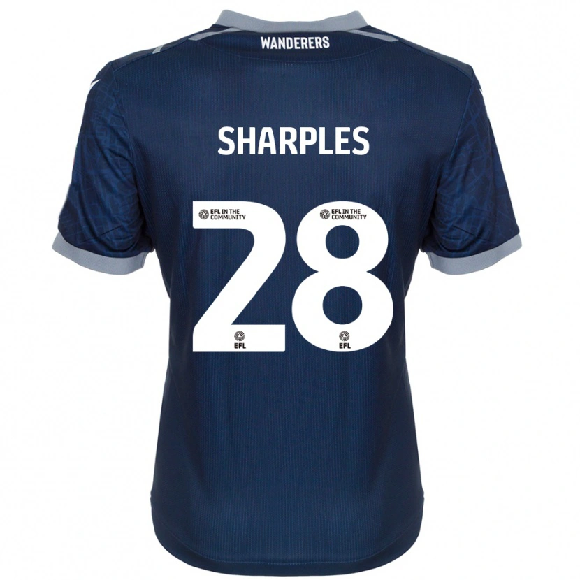 Danxen Mulher Camisola Sonny Sharples-Ahmed #28 Azul Marinho Cinza Alternativa 2025/26 Camisa Brasil
