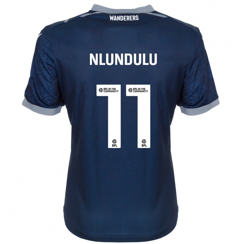 Danxen Mulher Camisola Dan Nlundulu #11 Azul Marinho Cinza Alternativa 2025/26 Camisa Brasil