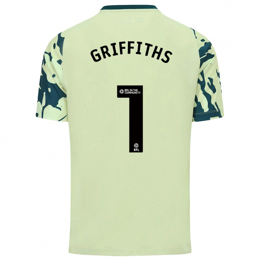 Danxen Mulher Camisola Ewan Griffiths #1 Verde Escuro Alternativa 2025/26 Camisa Brasil