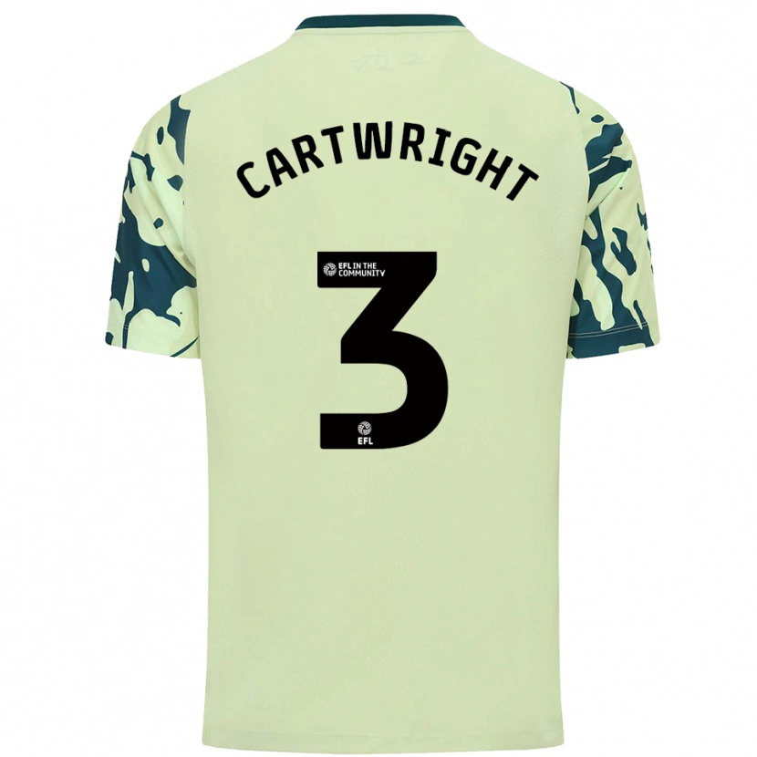 Danxen Mulher Camisola Logan Cartwright #3 Verde Escuro Alternativa 2025/26 Camisa Brasil