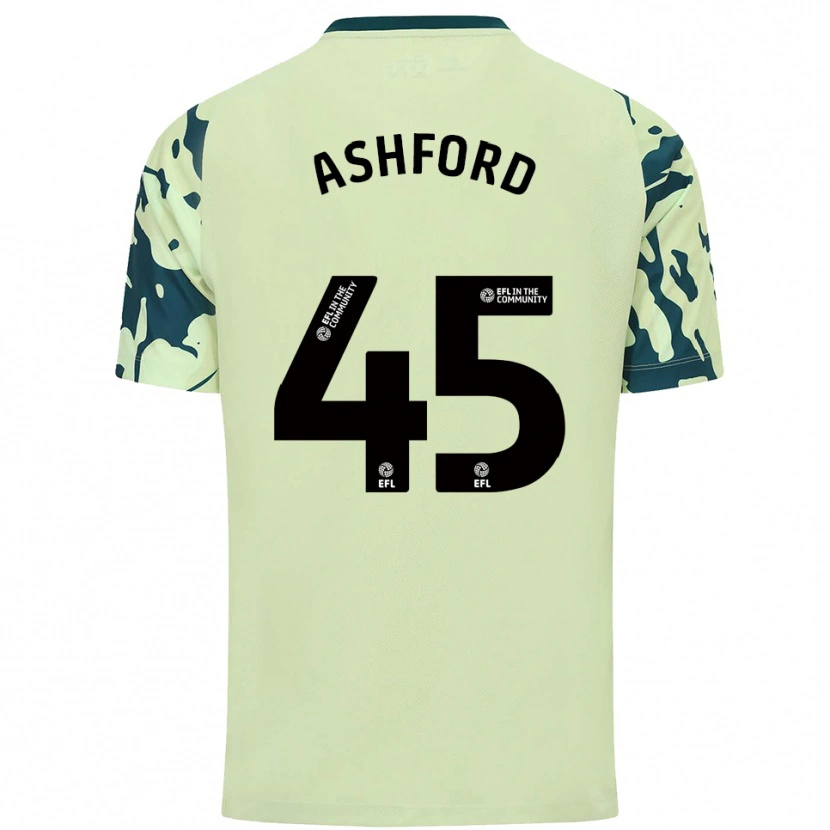 Danxen Mulher Camisola Cian Ashford #45 Verde Escuro Alternativa 2025/26 Camisa Brasil