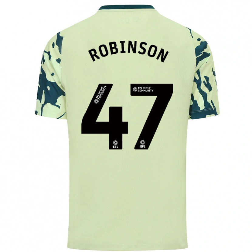 Danxen Mulher Camisola Callum Robinson #47 Verde Escuro Alternativa 2025/26 Camisa Brasil