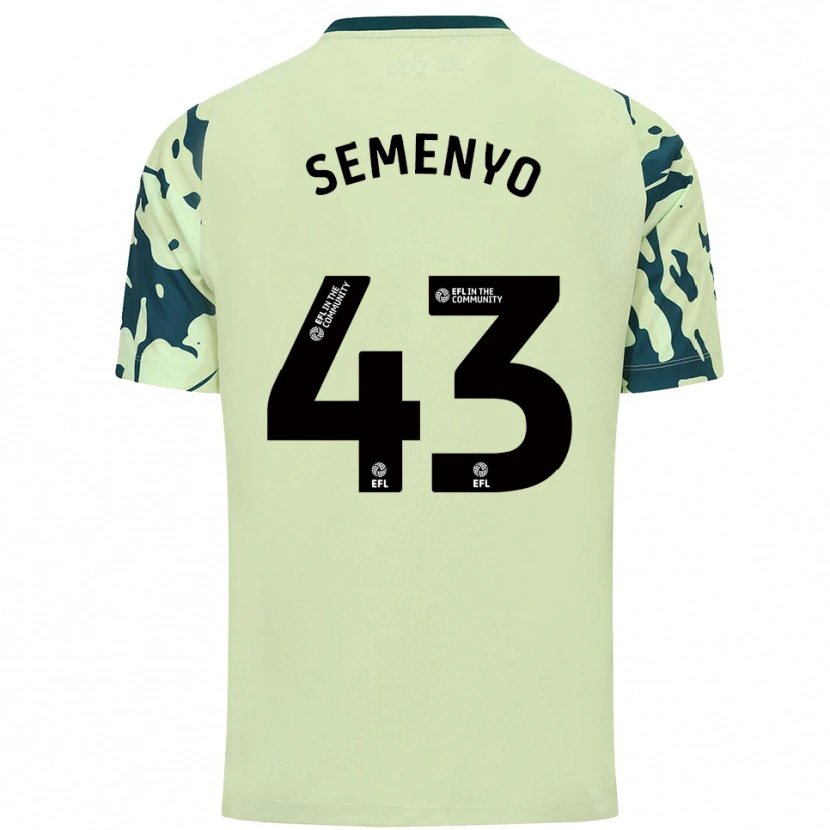 Danxen Mulher Camisola Jai Semenyo #43 Verde Escuro Alternativa 2025/26 Camisa Brasil