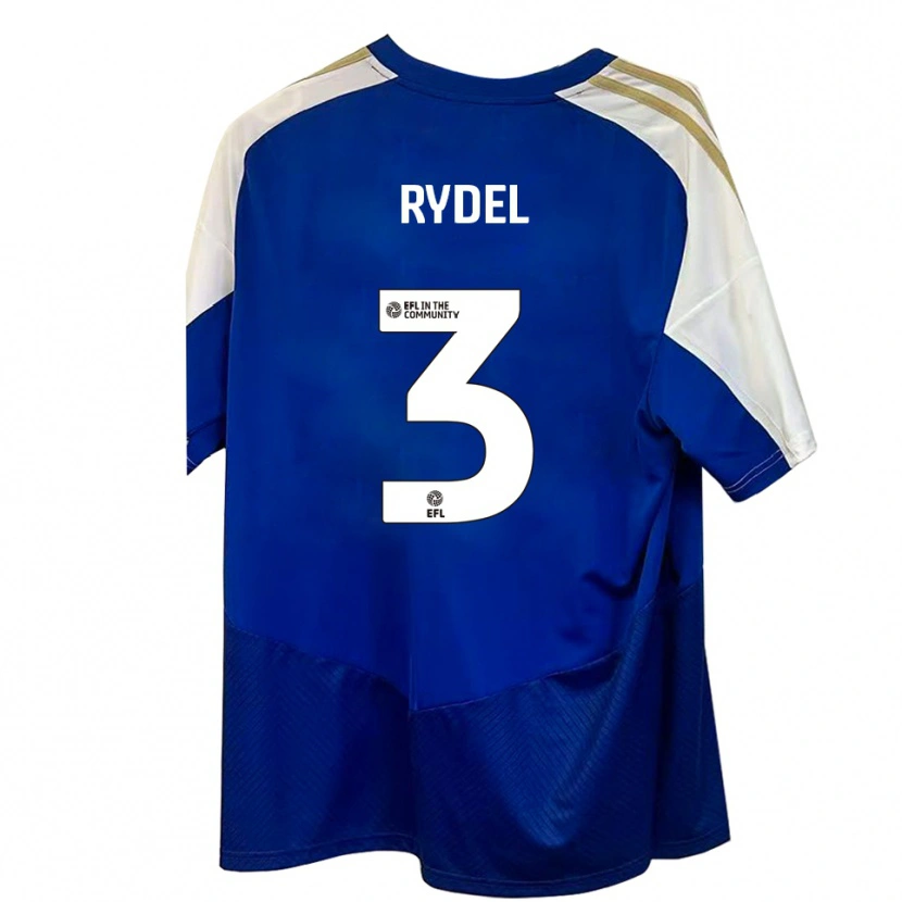 Danxen Mulher Camisola Ryan Rydel #3 Azul Branco Dourado Alternativa 2025/26 Camisa Brasil