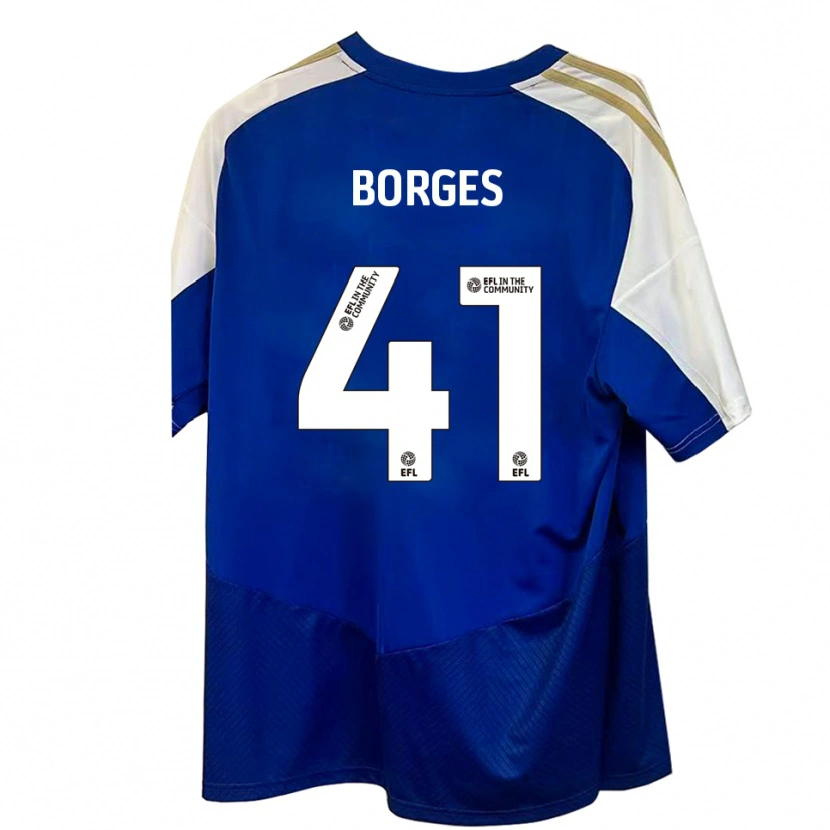 Danxen Mulher Camisola Pedro Borges #41 Azul Branco Dourado Alternativa 2025/26 Camisa Brasil