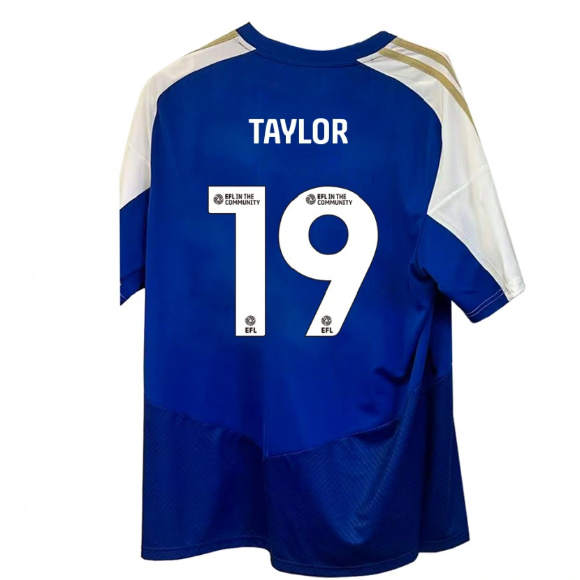 Danxen Mulher Camisola Mollie Taylor #19 Azul Branco Dourado Alternativa 2025/26 Camisa Brasil