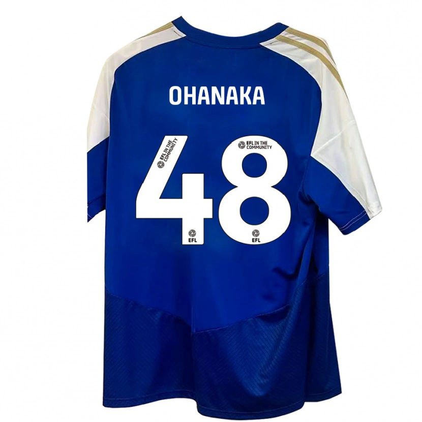 Danxen Mulher Camisola Santino Ohanaka #48 Azul Branco Dourado Alternativa 2025/26 Camisa Brasil