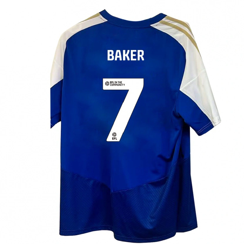 Danxen Mulher Camisola Phoebe Baker #7 Azul Branco Dourado Alternativa 2025/26 Camisa Brasil