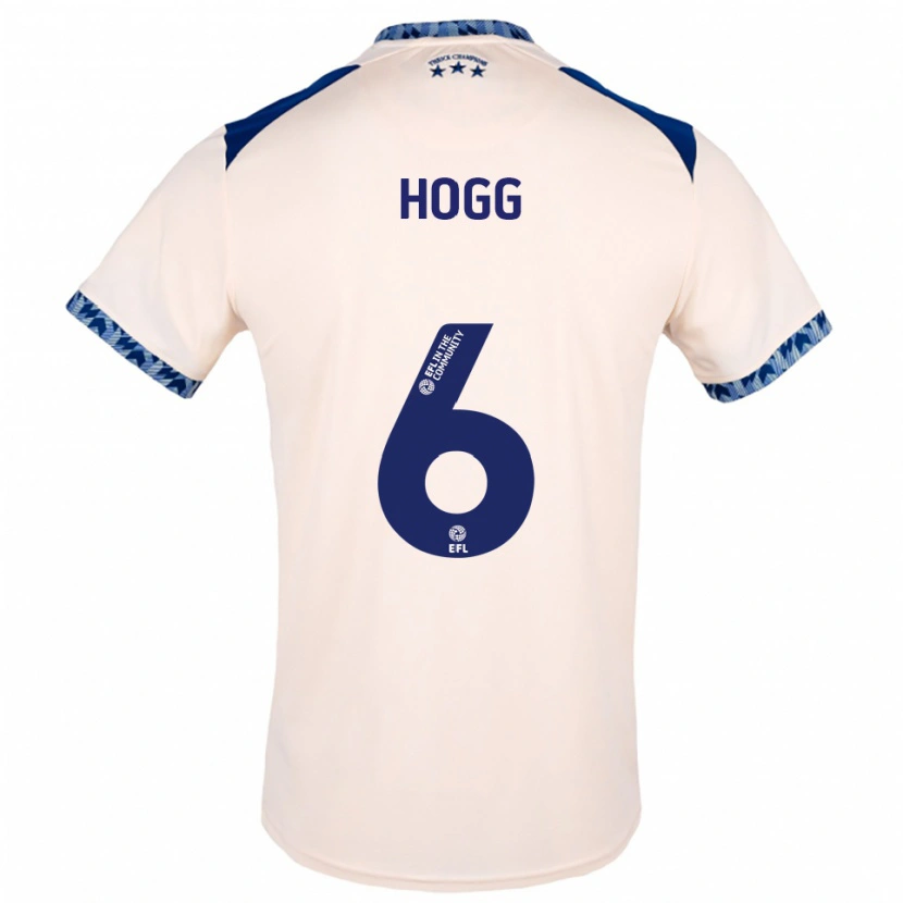 Danxen Mulher Camisola Jonathan Hogg #6 Branco Sujo Azul Marinho Alternativa 2025/26 Camisa Brasil