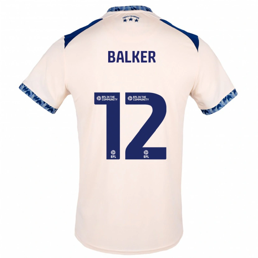 Danxen Mulher Camisola Radinio Balker #12 Branco Sujo Azul Marinho Alternativa 2025/26 Camisa Brasil