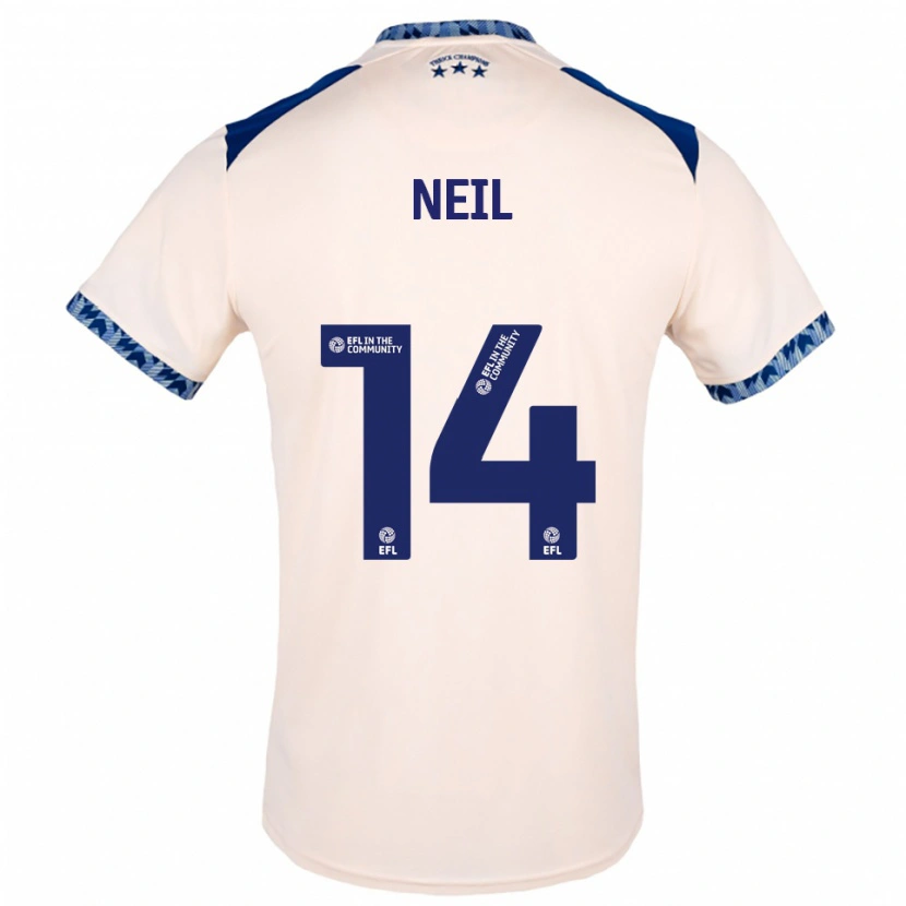 Danxen Mulher Camisola Marlie Neil #14 Branco Sujo Azul Marinho Alternativa 2025/26 Camisa Brasil