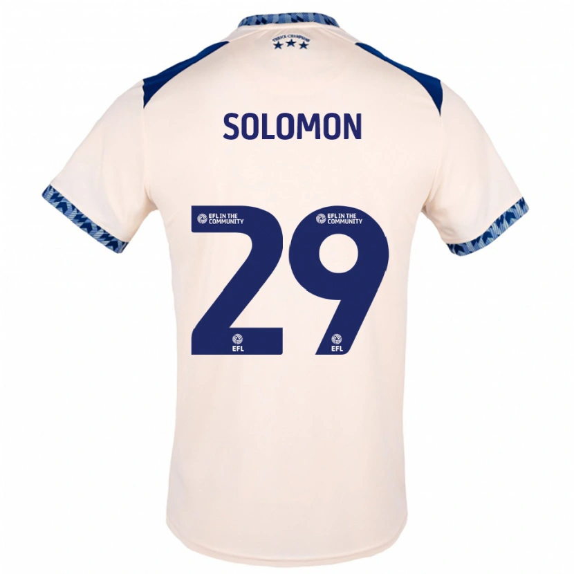 Danxen Mulher Camisola Eko Solomon #29 Branco Sujo Azul Marinho Alternativa 2025/26 Camisa Brasil