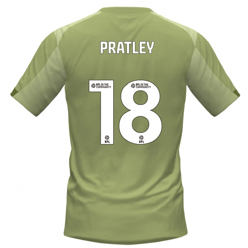 Danxen Mulher Camisola Darren Pratley #18 Sálvia Champagne Alternativa 2025/26 Camisa Brasil