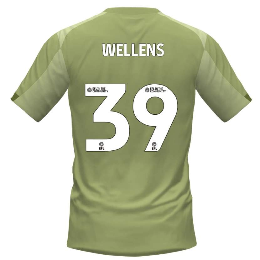 Danxen Mulher Camisola Alfie Wellens #39 Sálvia Champagne Alternativa 2025/26 Camisa Brasil