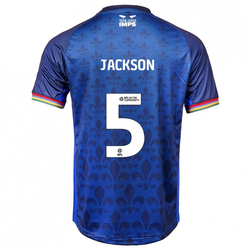 Danxen Mulher Camisola Adam Jackson #5 Azul Marinho Alternativa 2025/26 Camisa Brasil