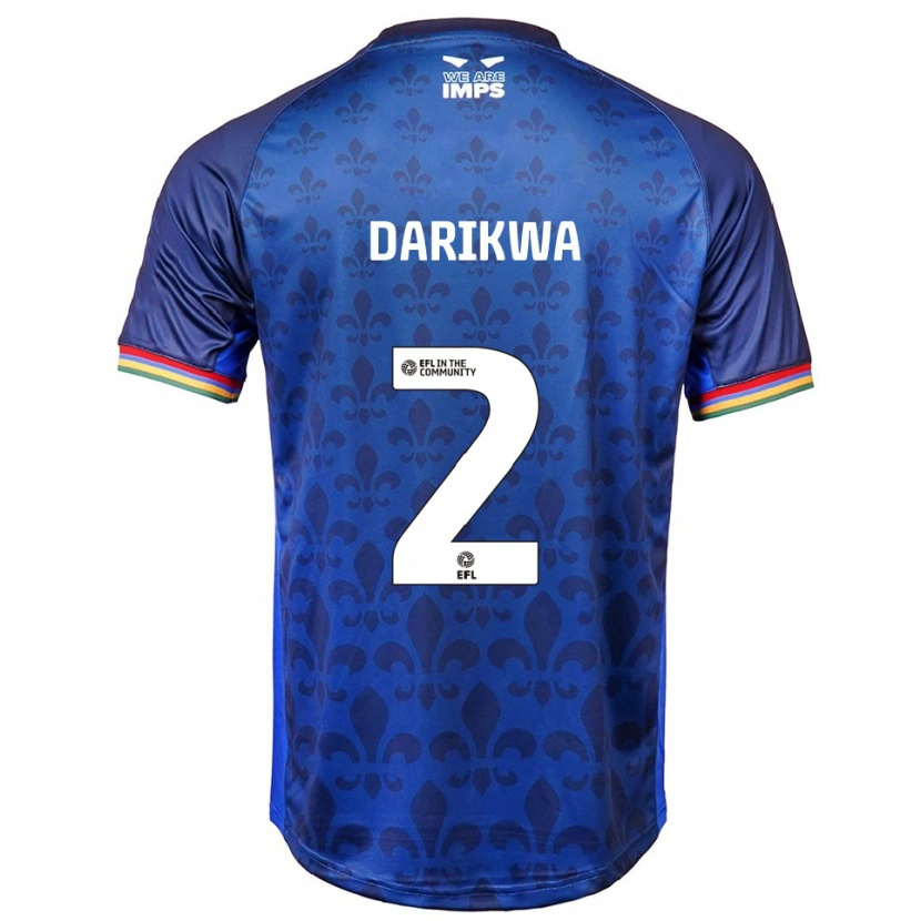 Danxen Mulher Camisola Tendayi Darikwa #2 Azul Marinho Alternativa 2025/26 Camisa Brasil