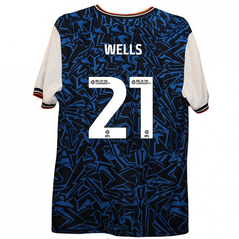 Danxen Mulher Camisola Nahki Wells #21 Azul Preto Branco Alternativa 2025/26 Camisa Brasil