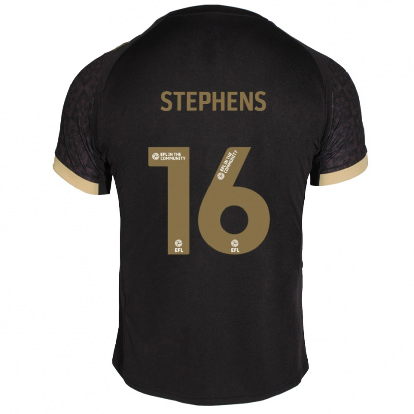 Danxen Mulher Camisola Ella Stephens #16 Preto Dourado Alternativa 2025/26 Camisa Brasil