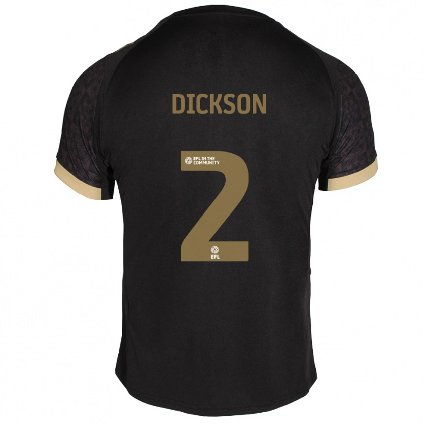Danxen Mulher Camisola Kathryn Dickson #2 Preto Dourado Alternativa 2025/26 Camisa Brasil