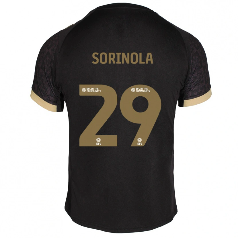 Danxen Mulher Camisola Matthew Sorinola #29 Preto Dourado Alternativa 2025/26 Camisa Brasil