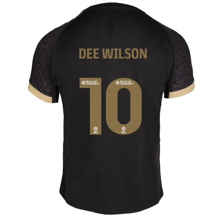 Danxen Mulher Camisola Georgia Dee Wilson #10 Preto Dourado Alternativa 2025/26 Camisa Brasil