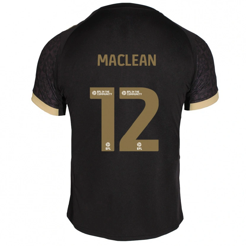 Danxen Mulher Camisola Toby Maclean #12 Preto Dourado Alternativa 2025/26 Camisa Brasil