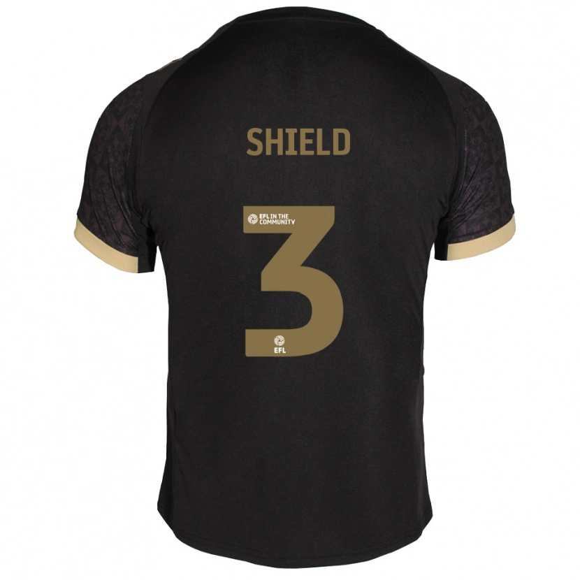 Danxen Mulher Camisola Harry Shield #3 Preto Dourado Alternativa 2025/26 Camisa Brasil