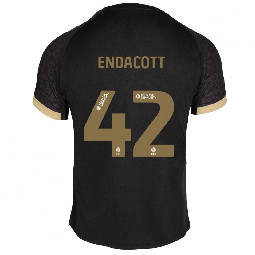 Danxen Mulher Camisola Jack Endacott #42 Preto Dourado Alternativa 2025/26 Camisa Brasil