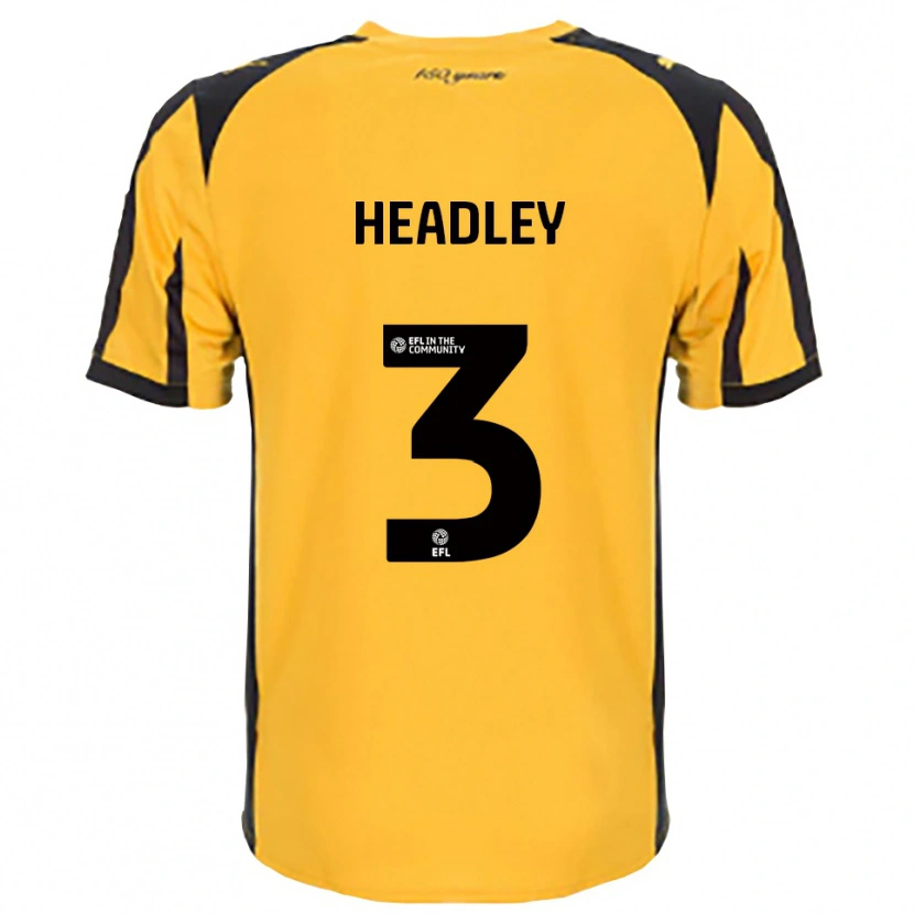 Danxen Mulher Camisola Jaheim Headley #3 Laranja Preto Alternativa 2025/26 Camisa Brasil