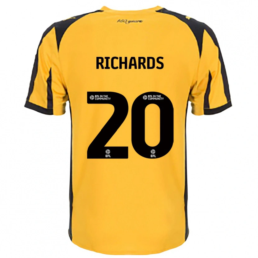 Danxen Mulher Camisola Rico Richards #20 Laranja Preto Alternativa 2025/26 Camisa Brasil