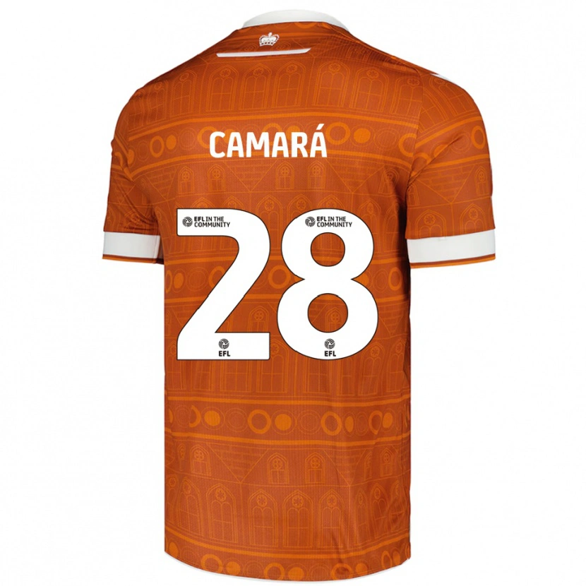 Danxen Mulher Camisola Mamadi Camará #28 Laranja Branco Alternativa 2025/26 Camisa Brasil
