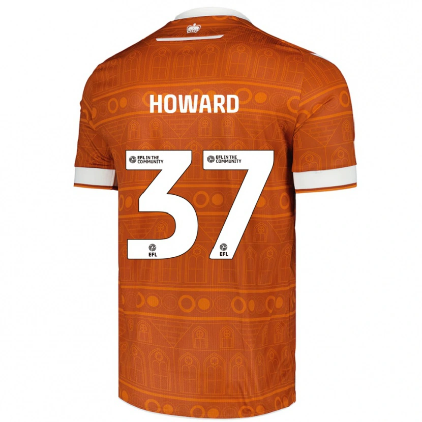 Danxen Mulher Camisola Luke Howard #37 Laranja Branco Alternativa 2025/26 Camisa Brasil