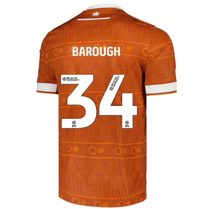 Danxen Mulher Camisola Joe Barough #34 Laranja Branco Alternativa 2025/26 Camisa Brasil