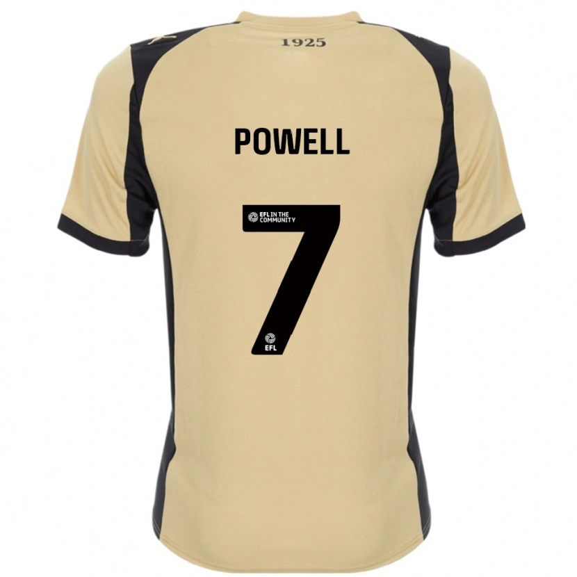 Danxen Mulher Camisola Joe Powell #7 Dourado Preto Alternativa 2025/26 Camisa Brasil