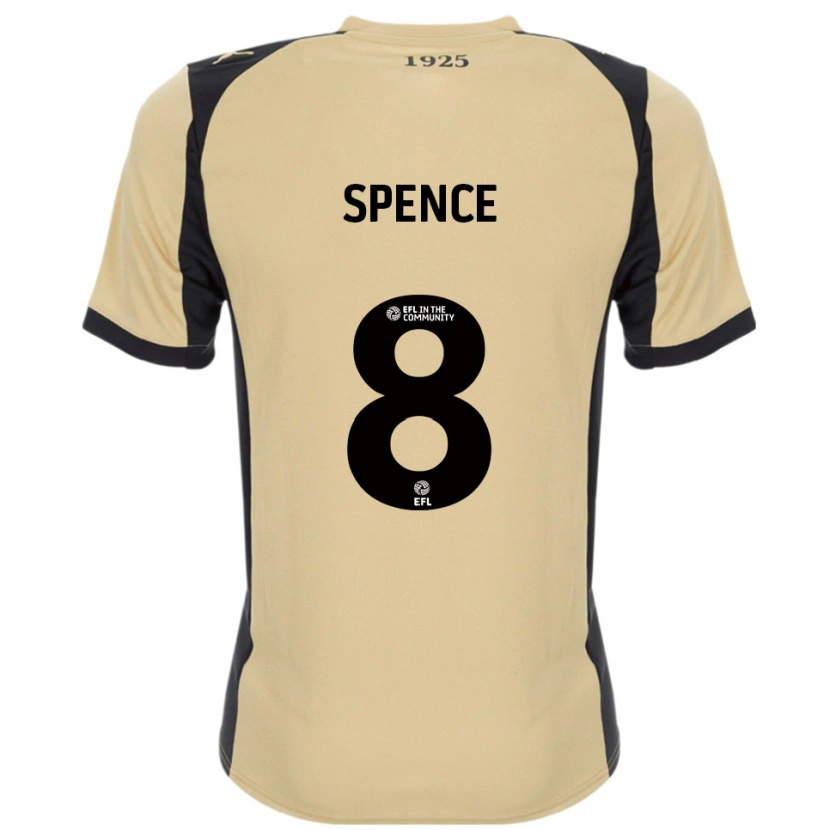 Danxen Mulher Camisola Kian Spence #8 Dourado Preto Alternativa 2025/26 Camisa Brasil