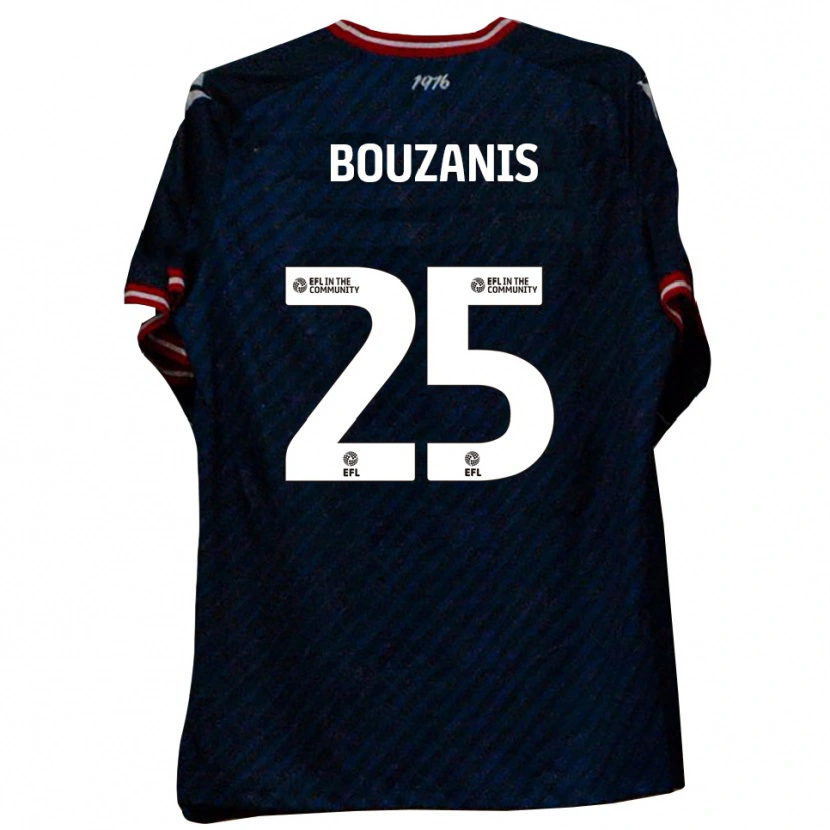 Danxen Mulher Camisola Dean Bouzanis #25 Azul Marinho Vermelho Alternativa 2025/26 Camisa Brasil