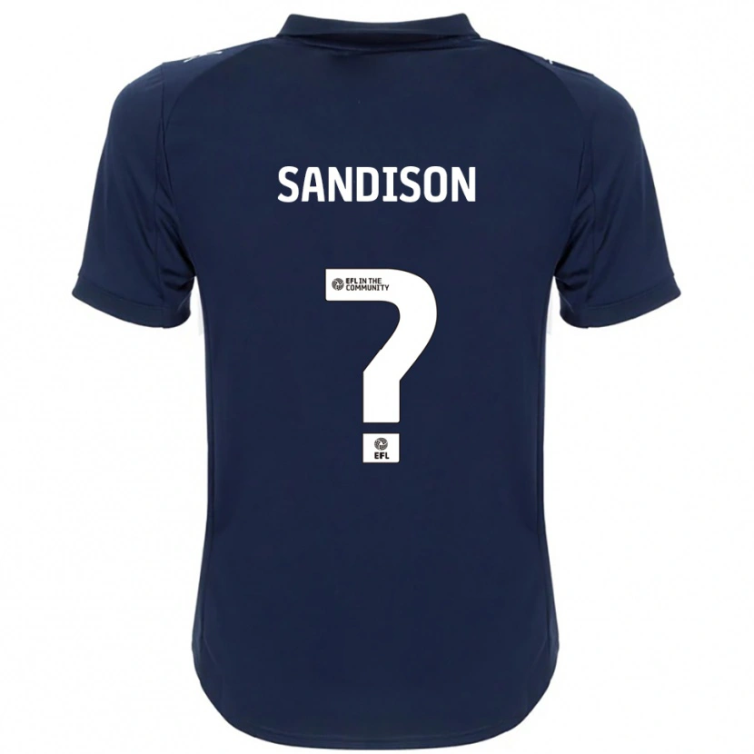 Danxen Mulher Camisola Nathan Sandison #0 Azul Marinho Branco Alternativa 2025/26 Camisa Brasil