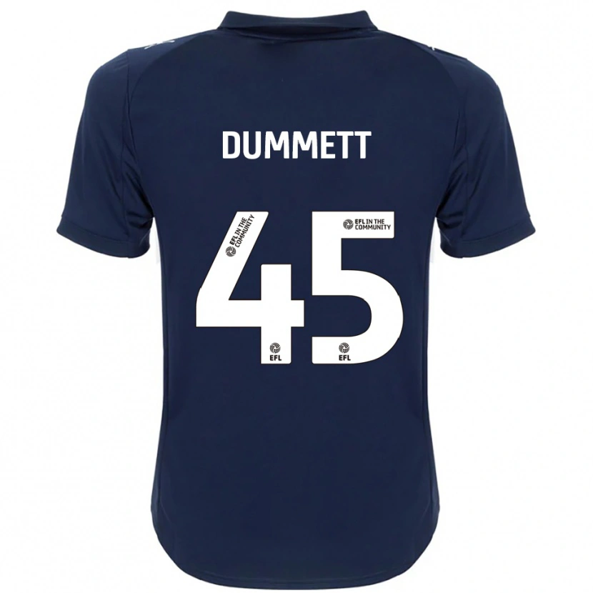 Danxen Mulher Camisola Paul Dummett #45 Azul Marinho Branco Alternativa 2025/26 Camisa Brasil