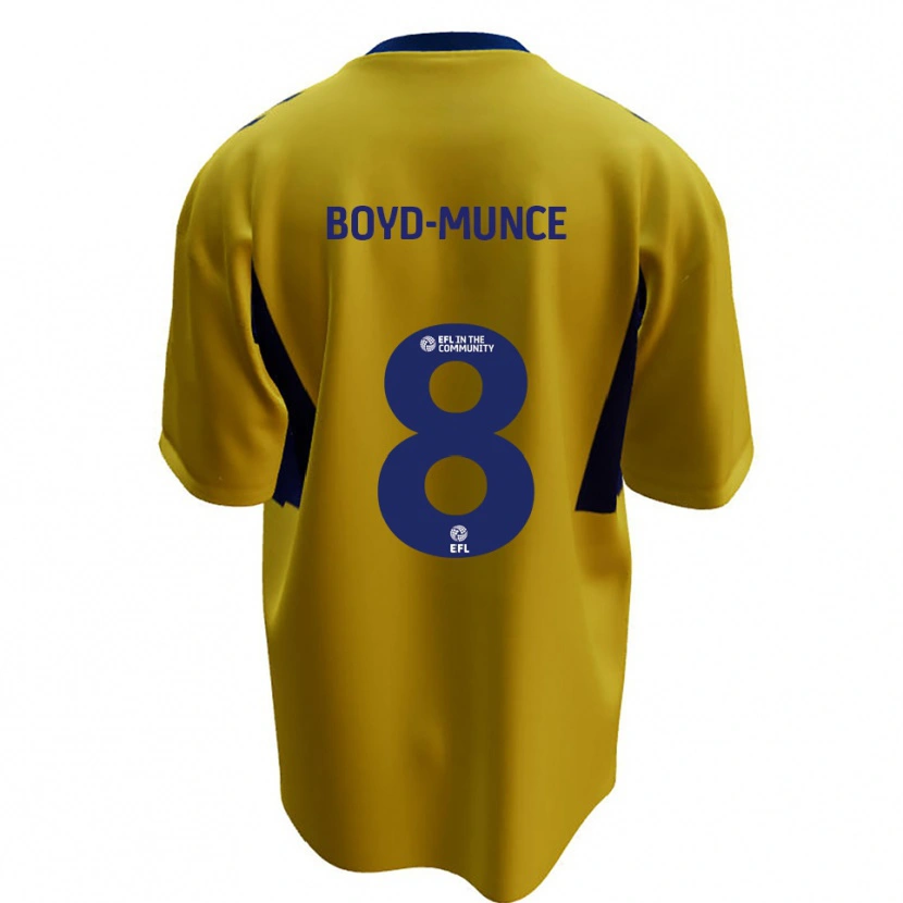 Danxen Mulher Camisola Caolan Boyd-Munce #8 Amarelo Azul Alternativa 2025/26 Camisa Brasil