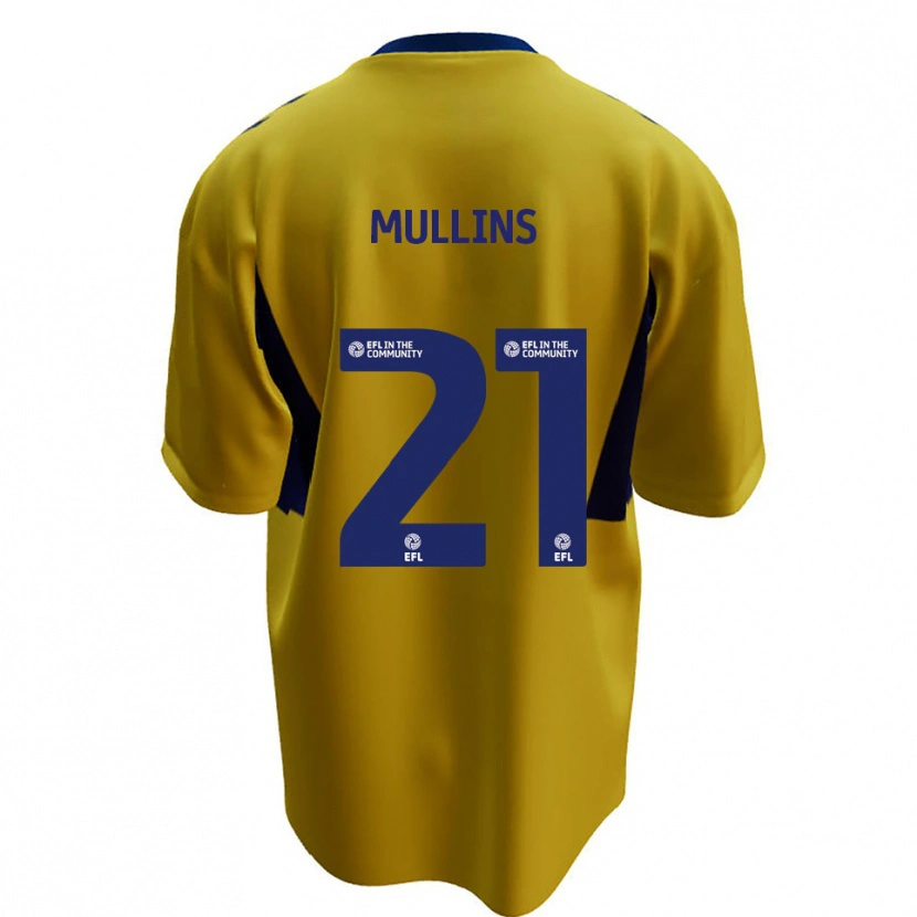 Danxen Mulher Camisola Jamie Mullins #21 Amarelo Azul Alternativa 2025/26 Camisa Brasil