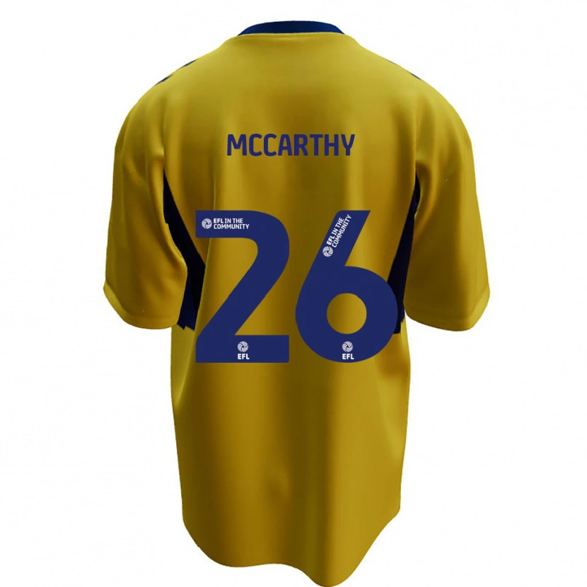 Danxen Mulher Camisola Jason Mccarthy #26 Amarelo Azul Alternativa 2025/26 Camisa Brasil