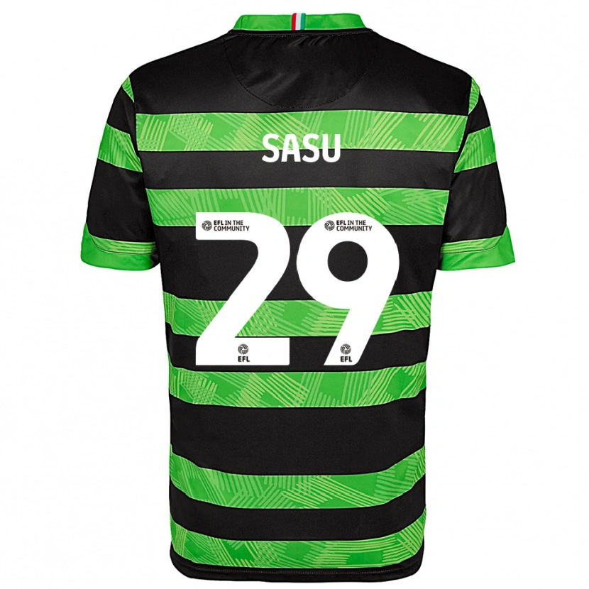 Danxen Mulher Camisola Aron Sasu #29 Preto Verde Alternativa 2025/26 Camisa Brasil