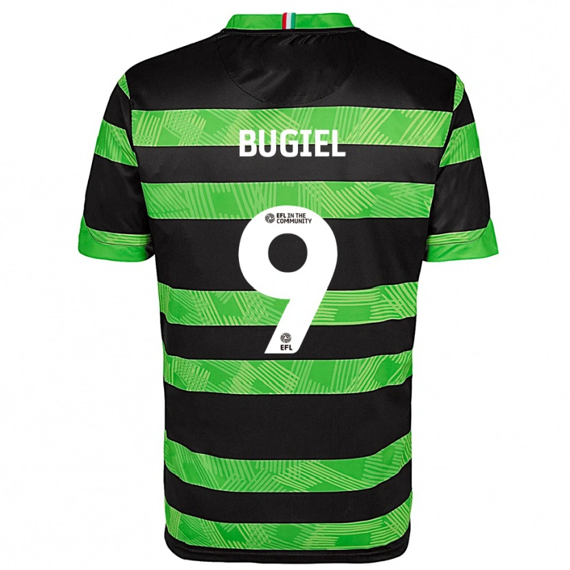 Danxen Mulher Camisola Omar Bugiel #9 Preto Verde Alternativa 2025/26 Camisa Brasil