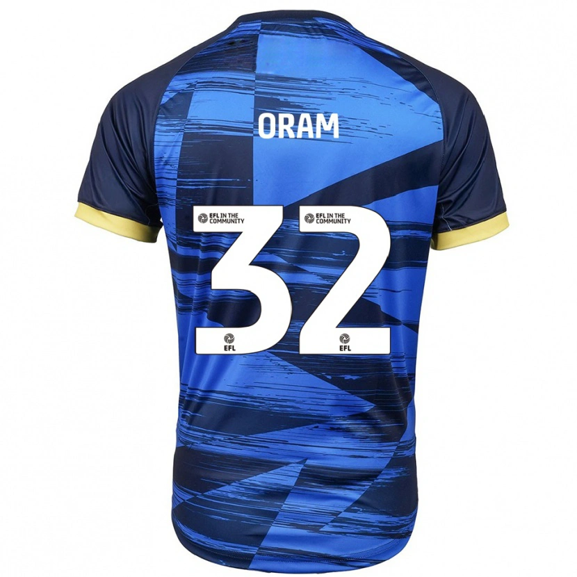 Danxen Mulher Camisola Jake Oram #32 Azul Marinho Alternativa 2025/26 Camisa Brasil