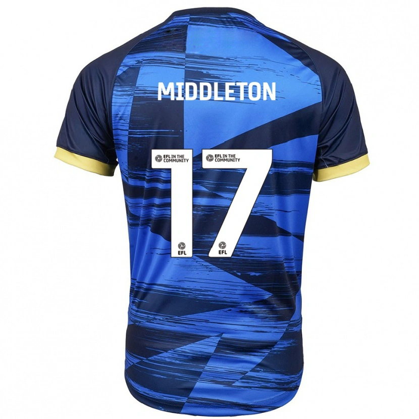 Danxen Mulher Camisola Glenn Middleton #17 Azul Marinho Alternativa 2025/26 Camisa Brasil