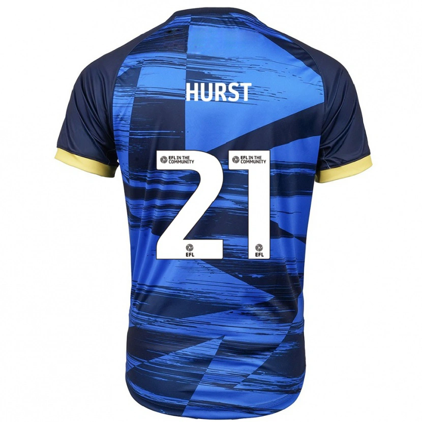 Danxen Mulher Camisola Kyle Hurst #21 Azul Marinho Alternativa 2025/26 Camisa Brasil