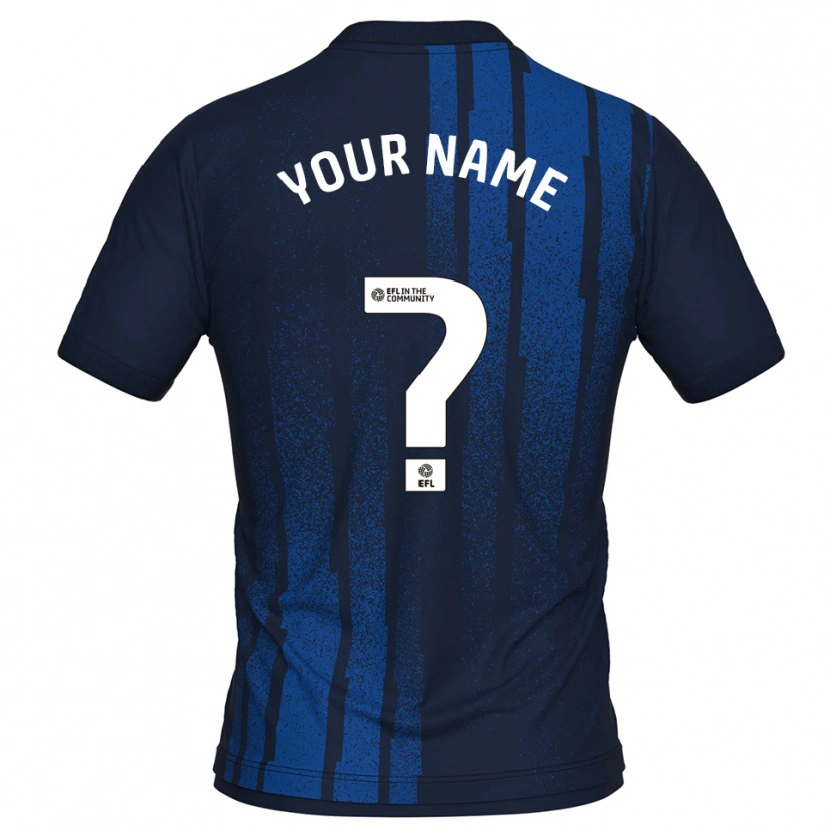 Danxen Mulher Camisola Seu Nome #0 Azul Marinho Branco Alternativa 2025/26 Camisa Brasil