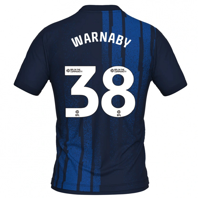 Danxen Mulher Camisola Lewis Warnaby #38 Azul Marinho Branco Alternativa 2025/26 Camisa Brasil