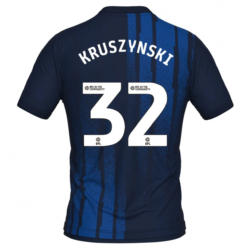 Danxen Mulher Camisola Jakub Kruszynski #32 Azul Marinho Branco Alternativa 2025/26 Camisa Brasil