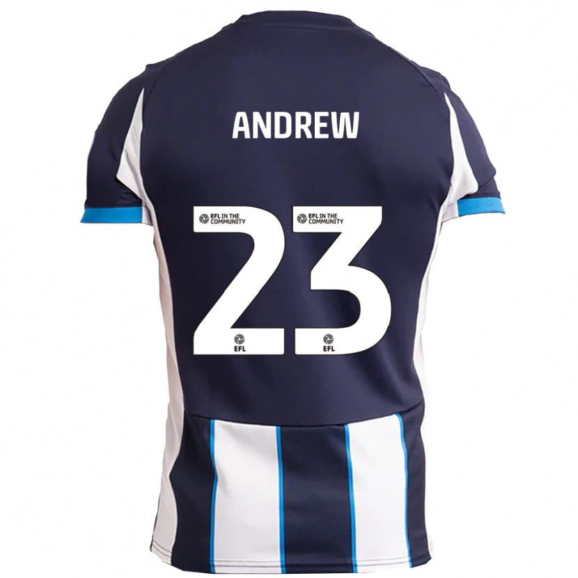 Danxen Mulher Camisola Danny Andrew #23 Branco Azul Marinho Alternativa 2025/26 Camisa Brasil